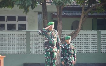 Kasrem 043/Gatam Ikuti Upacara Bendera Bulanan di Kodam XXI/Radin Inten