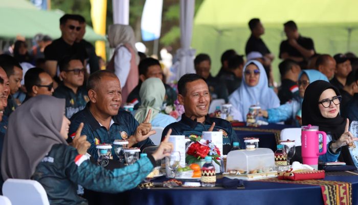 Danrem 043/Garuda Hitam Hadiri Rangkaian Peringatan HUT Ke-80 Korps Marinir di Marines ECO Park Brigif 4 Marinir/BS