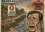 Jalan Terputus, Warga Batu Busuk Terisolir Total: Ancaman Banjir Susulan Membayangi Padang