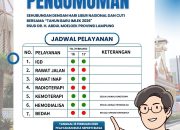 RSUD Dr. H. Abdul Moeloek Provinsi Lampung Tetapkan Jadwal Pelayanan Saat Libur Nasional dan Cuti Bersama Imlek 2026