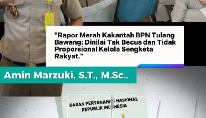 Dugaan Maladministrasi dan Skandal Tumpang Tindih Sertifikat di ATR/BPN Kabupaten Tulang Bawang, Lahan 8 Hektar Warga Terblokir Tujuh Sertifikat 2017