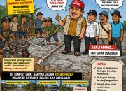 Diduga Cuma Pencitraan? Plt Bupati Datang Saat Warga Seputih Agung Bangun Jalan Pakai Dana Swadaya
