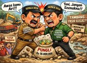 Diduga Pungli Tambang Pasir Ilegal Picu Keributan Antar Kepala Kampung di Gedung Aji