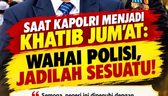 *SAAT KAPOLRI MENJADI KHATIB JUM’AT: WAHAI POLISI, JADILAH SESUATU !*
