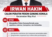 Irwan Hakim : Bawa Visi Baru Dan Sentuhan Perubahan, Utamakan Musyawarah Serta Kedepankan Transparansi untuk Kemajuan Gunung Kemala